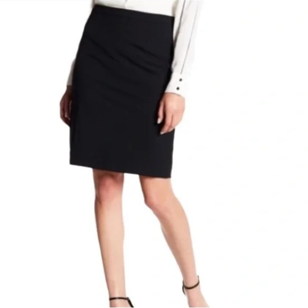 (3/$25) Halogen Classic Stretchy Black Pencil Skirt Size M